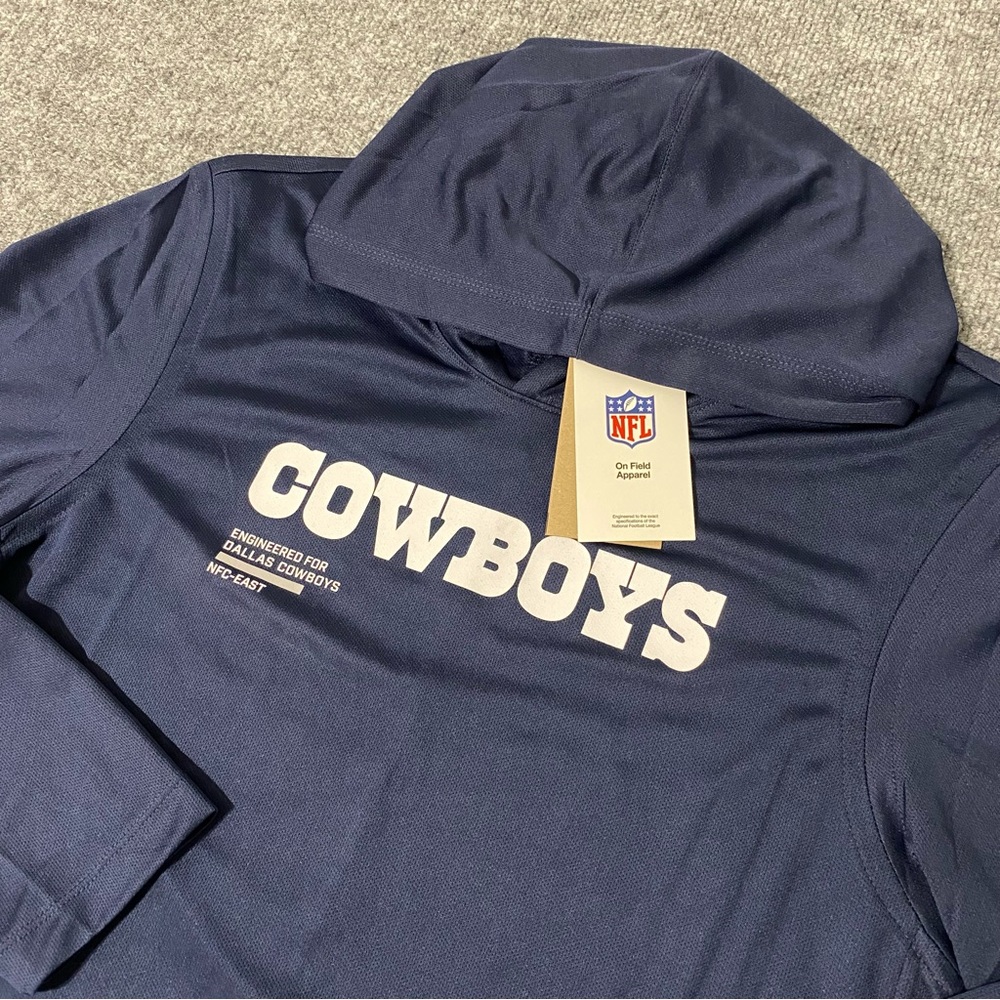 Nike On Field Dallas Cowboys 2025 Sideline Pure Fury Mens Large Hoodie NWT